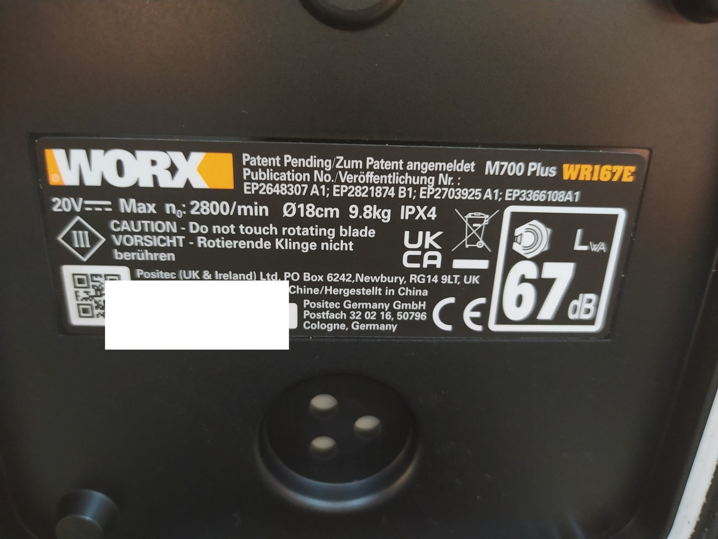 WORX Landroid M700 PLUS WR167E Mähroboter für Gärten bis 700 qm, I37371