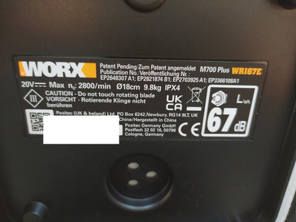 WORX Landroid M700 PLUS WR167E Mähroboter für Gärten bis 700 qm, I37371