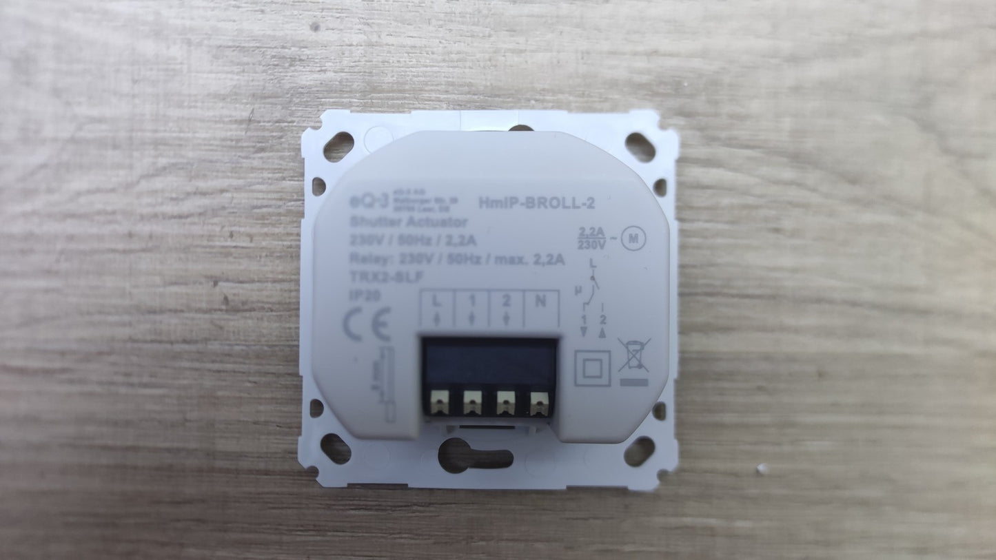 Homematic IP Rollladenaktor für Markenschalter HmIP-BROLL-2 151322A0 I38622