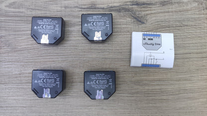 Shelly Plus 2PM Wlan & Bluetooth 2 Kanäle Smart Relais Schalter, 4 Stück, I40852