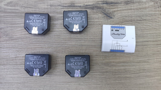 Shelly Plus 2PM Wlan & Bluetooth 2 Kanäle Smart Relais Schalter, 4 Stück, I40852