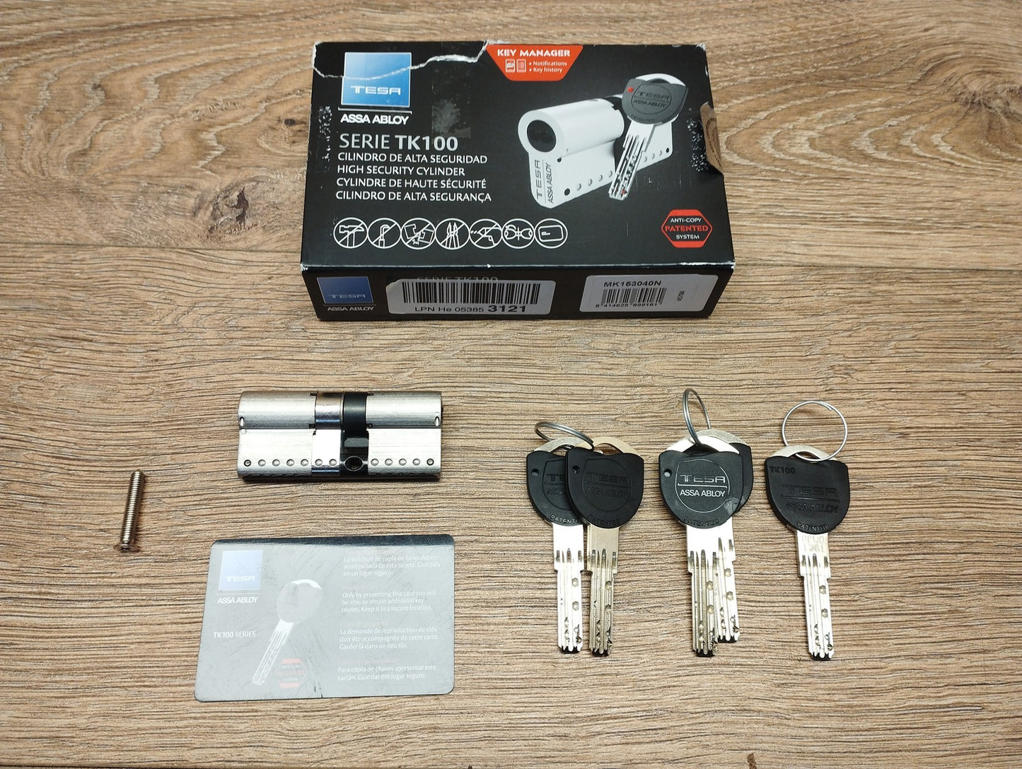 Tesa Assa Abloy TK100 Türschlosszylinder 30 x 40 mm I39891