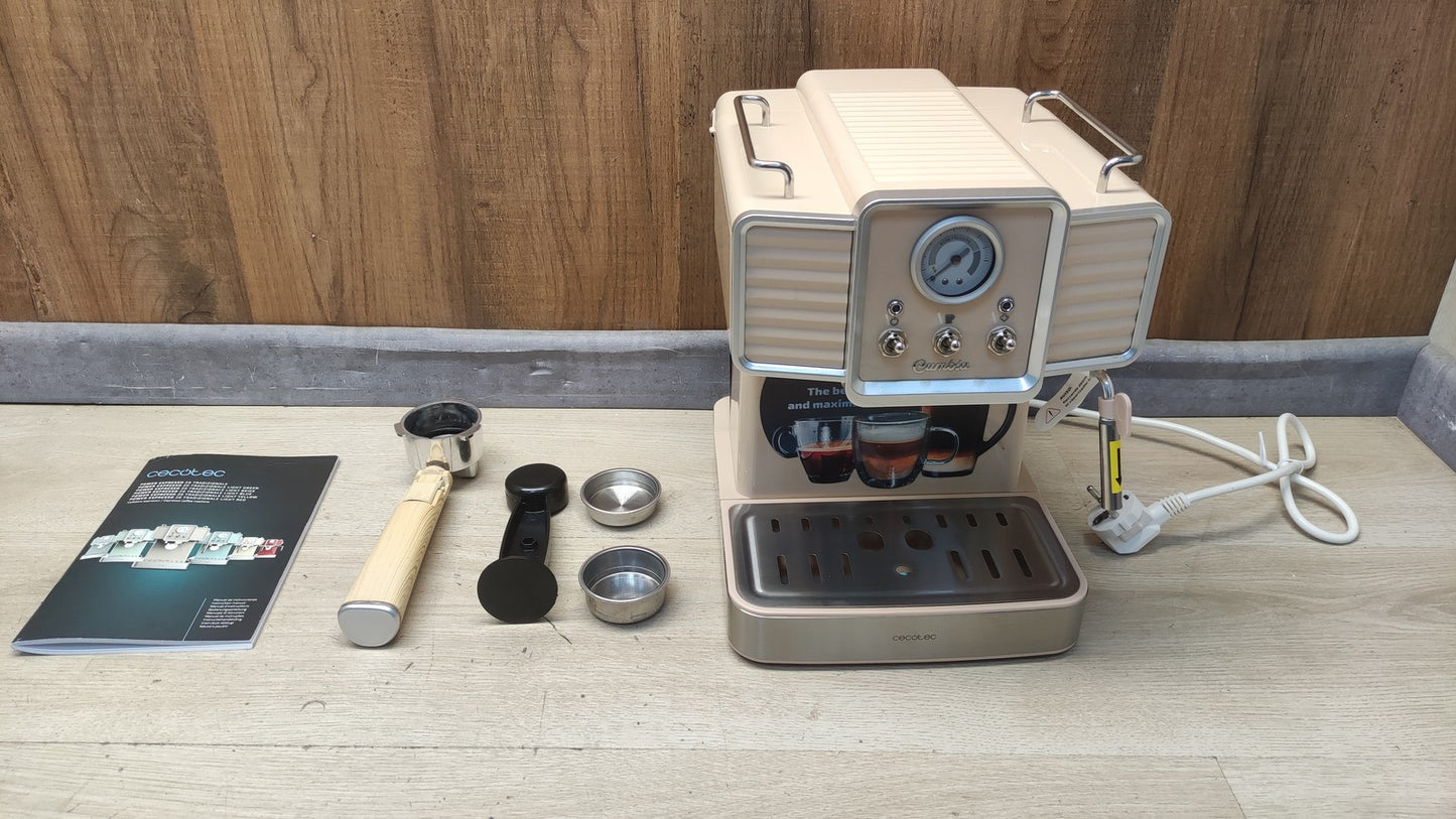 Cecotec Power Espresso 20 Tradizionale Light Beige Espressomaschine 01585 I39699
