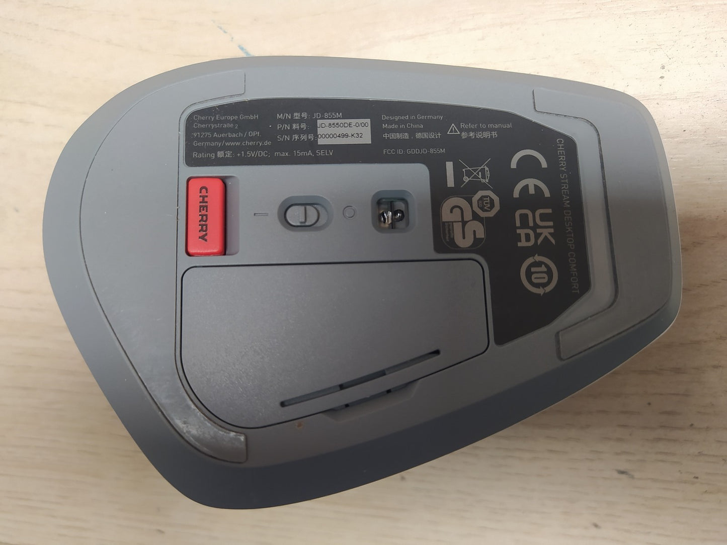 CHERRY Stream Desktop Comfort Kabelloses Tastatur-Maus-Set, DE Layout, I37753