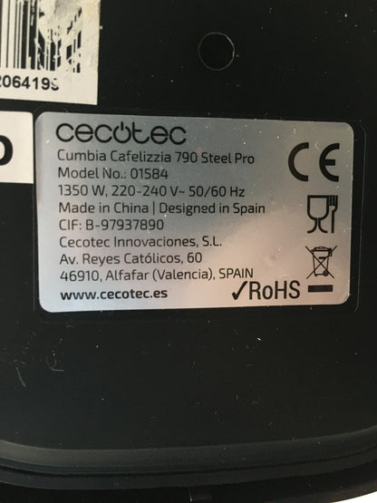 Cecotec Cumbia Cafelizzia 790 Steel Pro Kaffeemaschine (01584), 1350W, I39208