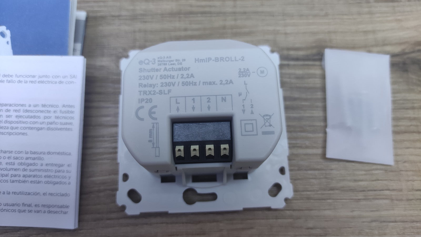Homematic IP Rollladenaktor für Markenschalter HmIP-BROLL-2 151322A0, I38834