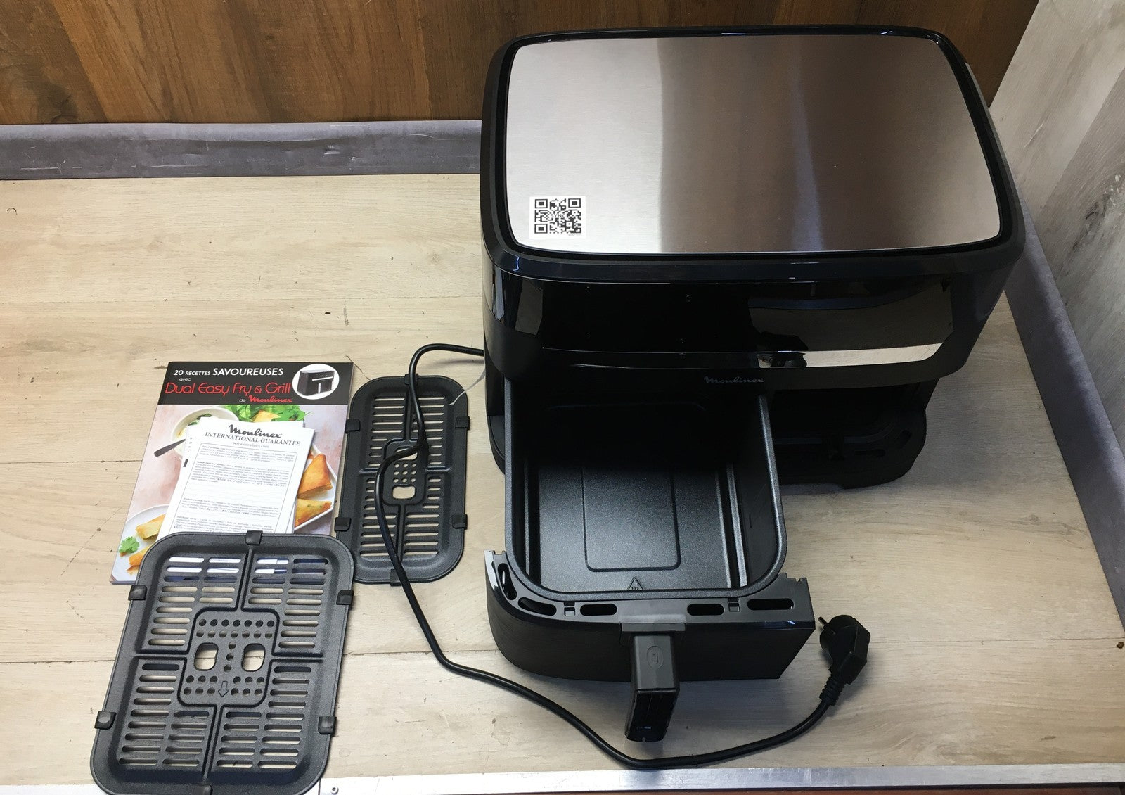 Moulinex EZ901820 Heißluftfritteuse mit zwei Fächern, I36341