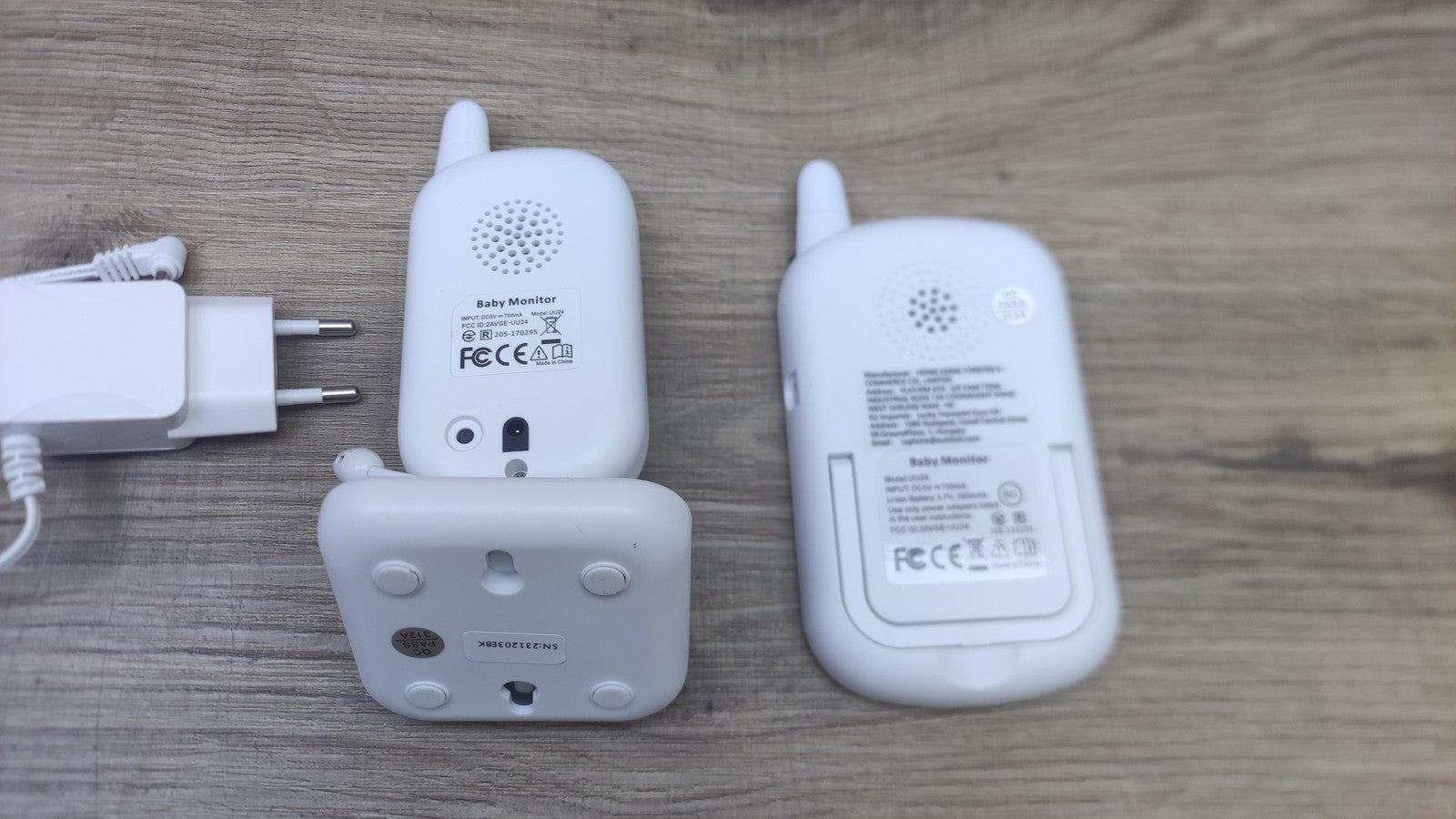 GHB Babyphone UU24, Monitor mit Kamera 2,4 GHz Nachtsicht, I38515