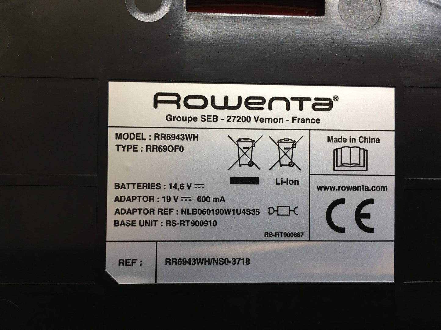 Rowenta Smart Force Essential Saugroboter RR6943WH, schwarz, I39813