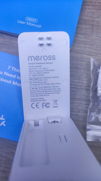 Meross Matter Präsenzmelder MS600, 3-in-1 Smart Anwesenheitssensor, I37079