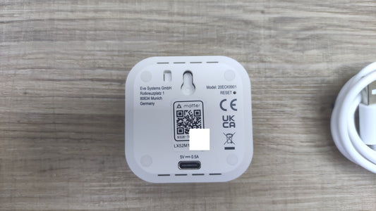 Eve Thermo Control (Matter) Temperatursensor und -regler 20ECK9901, I38779