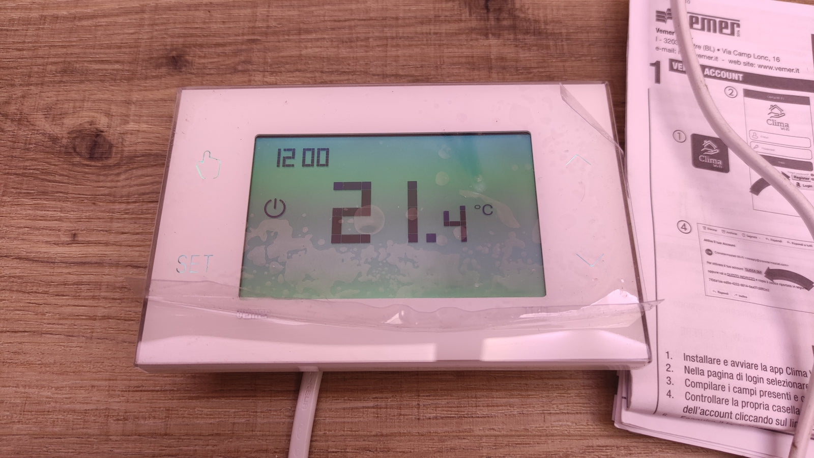 VEMER VE785700 TUO WiFi LITE Smart WiFi Thermostat, WLAN, I32644