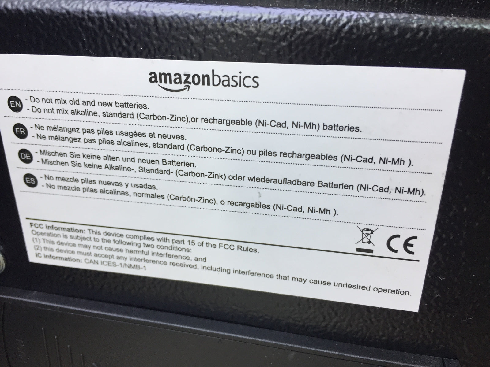 AmazonBasics Tresor 14 l, Schwarz, I17926