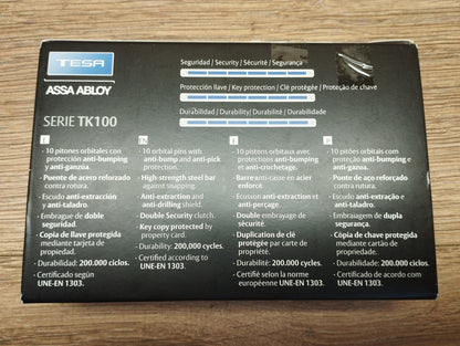 Tesa Assa Abloy TK100 Türschlosszylinder 30 x 40 mm I39891