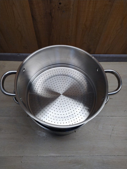 Baumalu 342648 Couscous-Topf 16 L Silber 30cm I36427