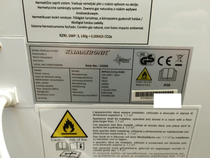 Suntec Wellness Mobile Klimaanlage Impuls 2.0 Eco R290 7000 BTU/h EEK: A, I39666