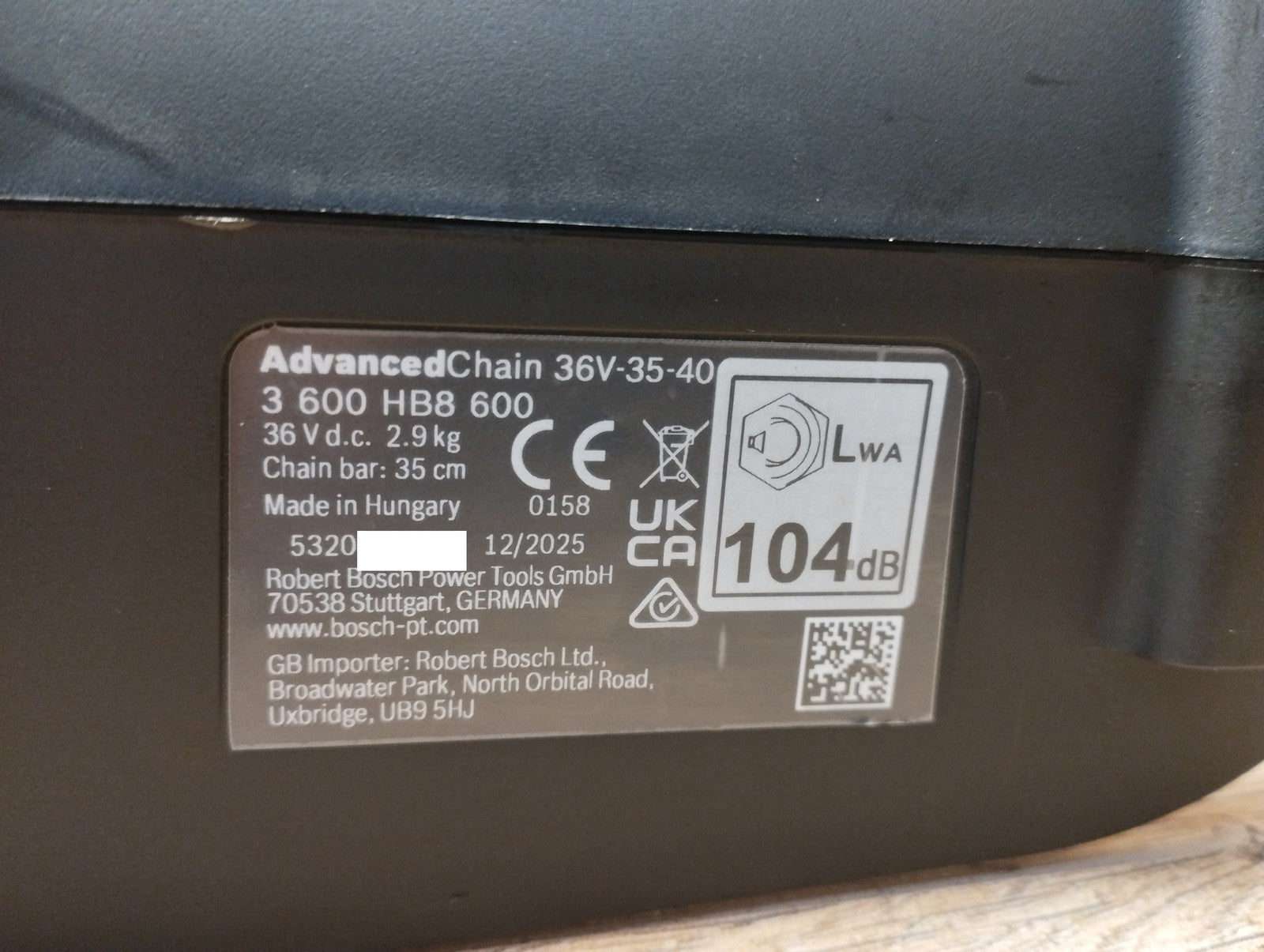 Bosch Akku-Kettensäge AdvancedChain 36V-35-40 Solo, I39924
