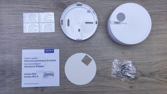 Hekatron Rauchmelder Genius Plus mit Batterien 31-5000048-01-02, I37006