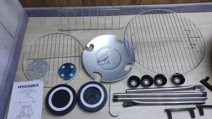 HYCHIKA BB687 Kugelgrill Holzkohlegrill Kohlegrill, Ø47cm 18 Zoll, I34925