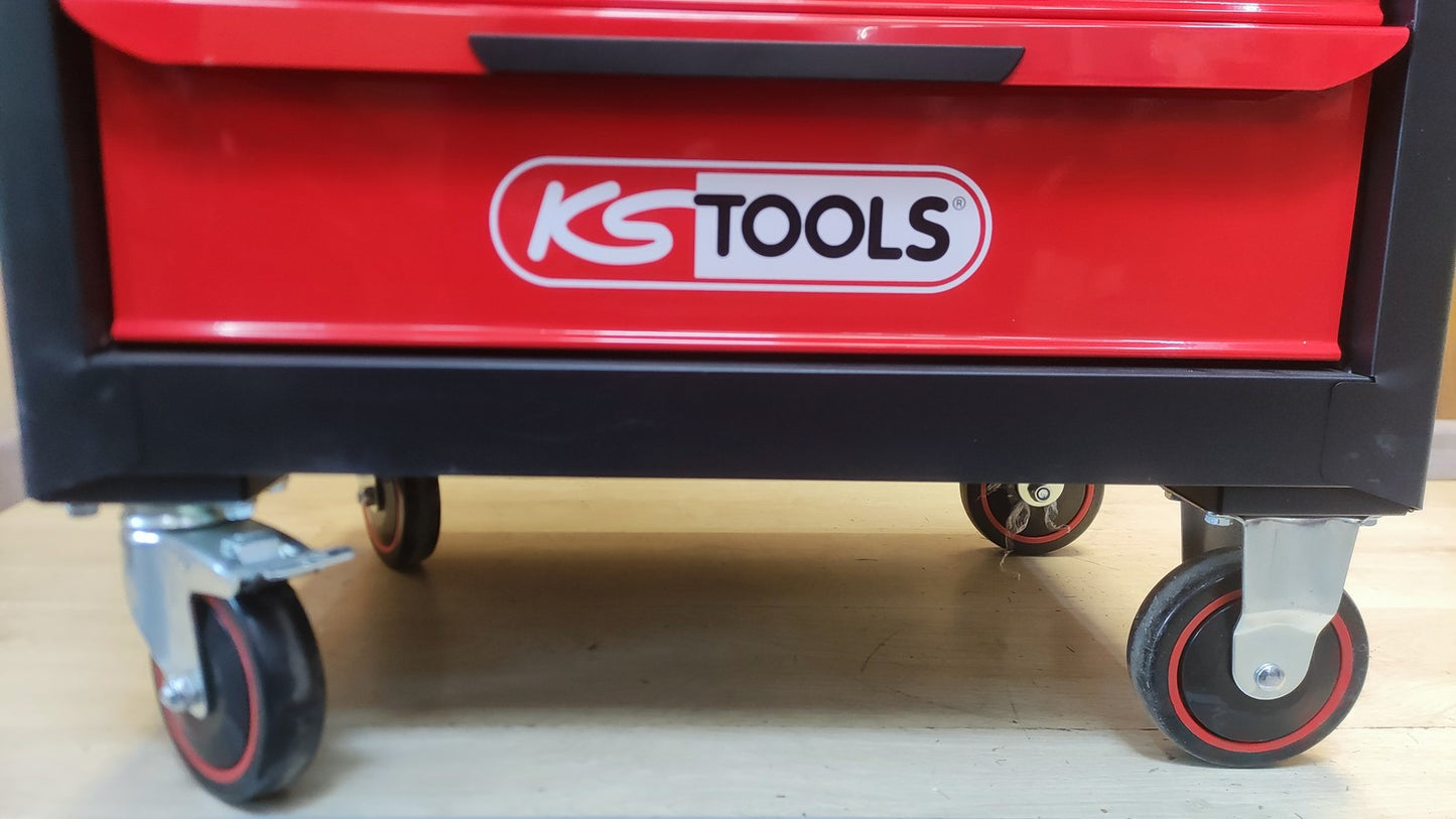 KS Tools Ecoline Werkstattwagen mit 7 Schubladen leer, I38322