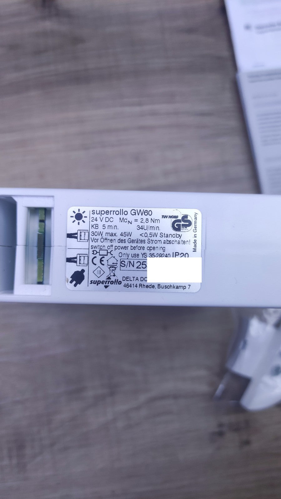 Superrollo GW60 elektrischer Universal-Gurtwickler, weiß, I37142