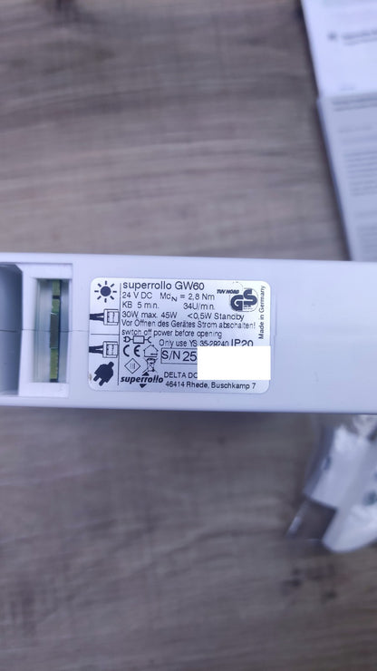 Superrollo GW60 elektrischer Universal-Gurtwickler, weiß, I37142