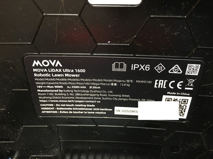 Mova MOVA LiDAX Ultra 1600 Mähroboter (MXXM5100), kabellos, I39448