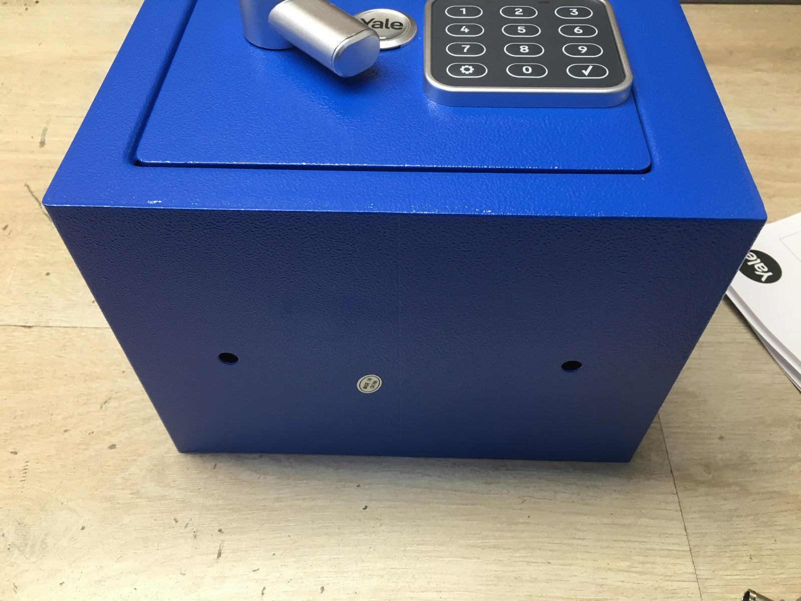 Yale Elektronischer Tresor YSV/170/DB2/B, 3,8L, Mini, Blau, I38455