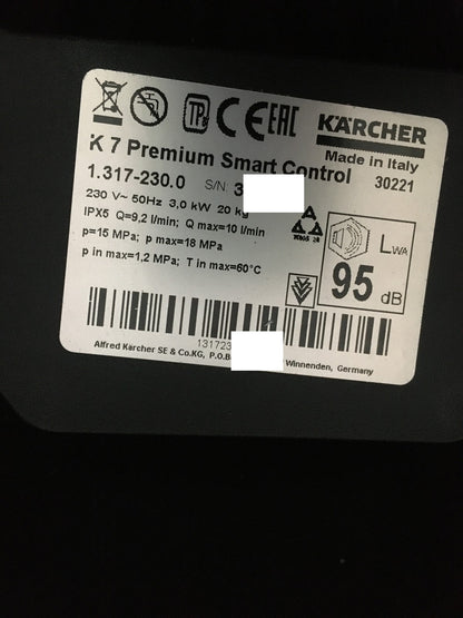 Kärcher Hochdruckreiniger K 7 Premium Smart Control (1.317-230.0), I40857