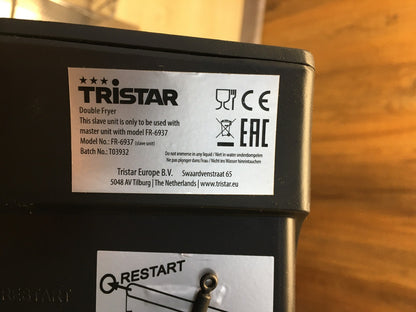 Tristar FR-6937 Doppel-Fritteuse, 6 L, 2x 1800 W, I36165