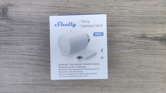 Shelly Blu TRV Bluetooth Smart Thermostatventil & Shelly Blu Gateway Gen3 I38752