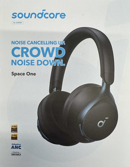 soundcore Space One kabelloser Kopfhörer, schwarz, I39575