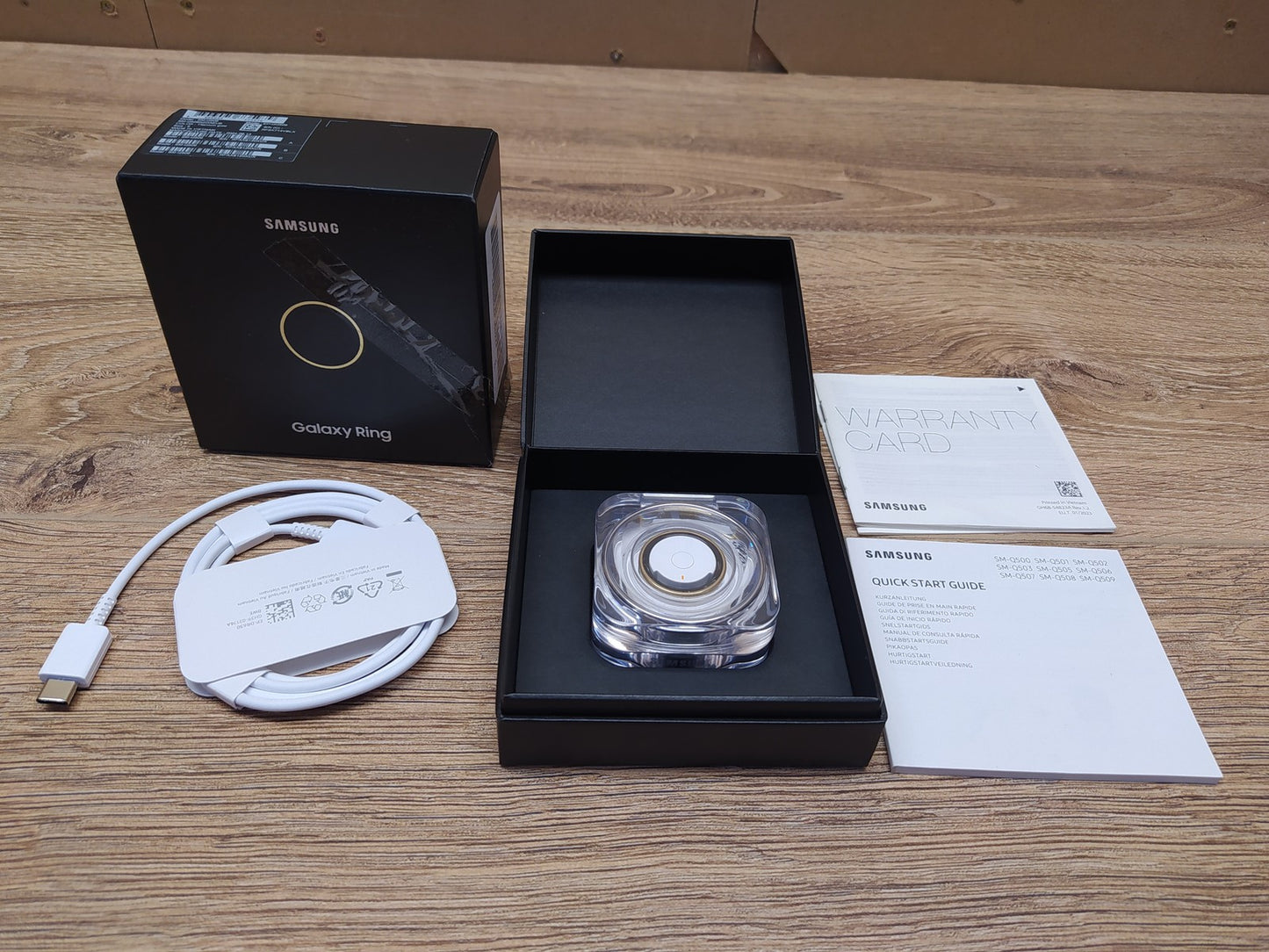 Samsung Galaxy Ring Titanium Gold SM-Q509, Größe 9, I39236