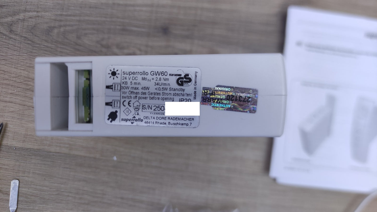 Superrollo GW60 elektrischer Universal-Gurtwickler, weiß, I38551