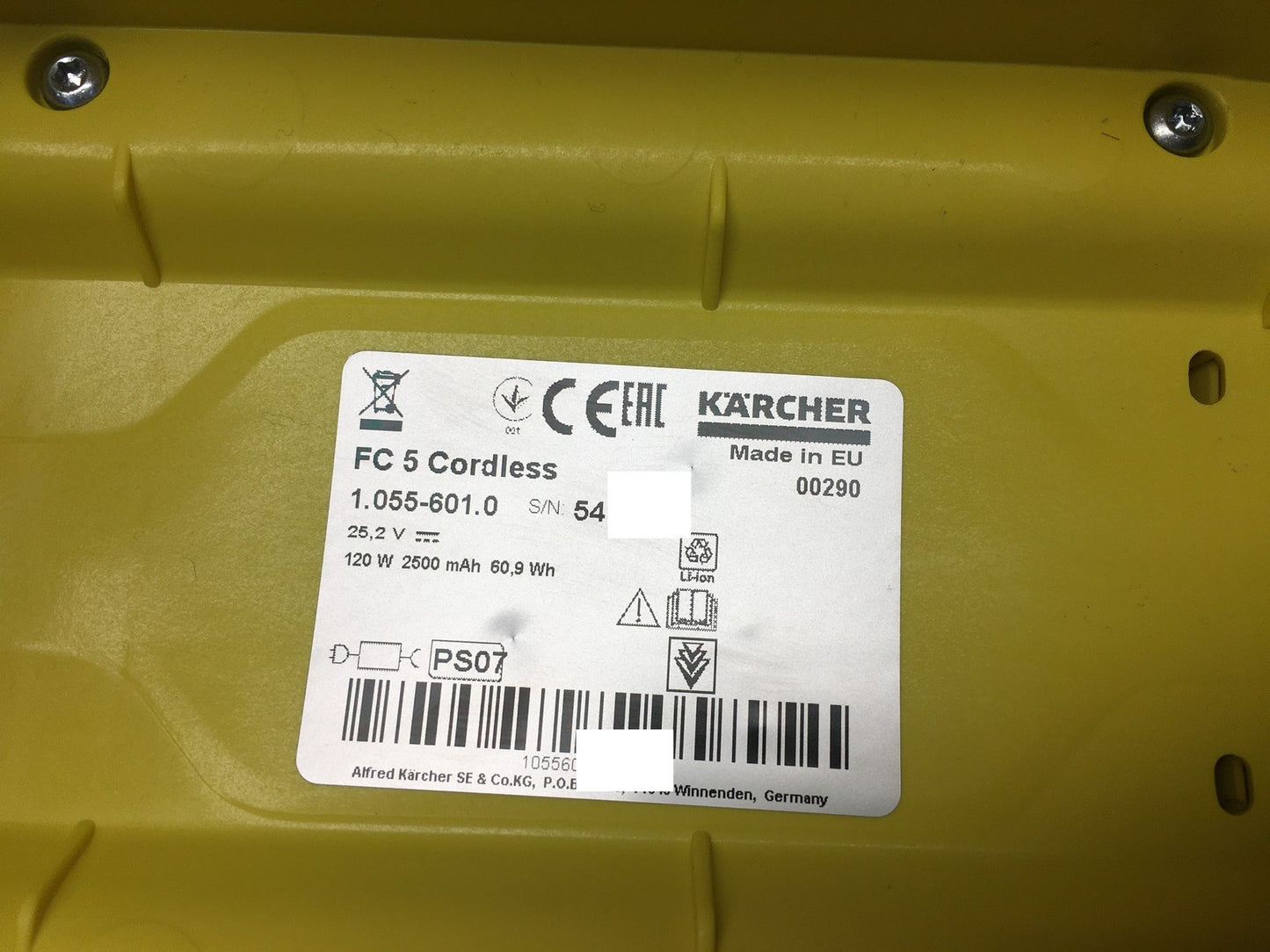 Kärcher FC 5 Cordless Akku-Hartbodenreiniger (1.055-601.0), I35886