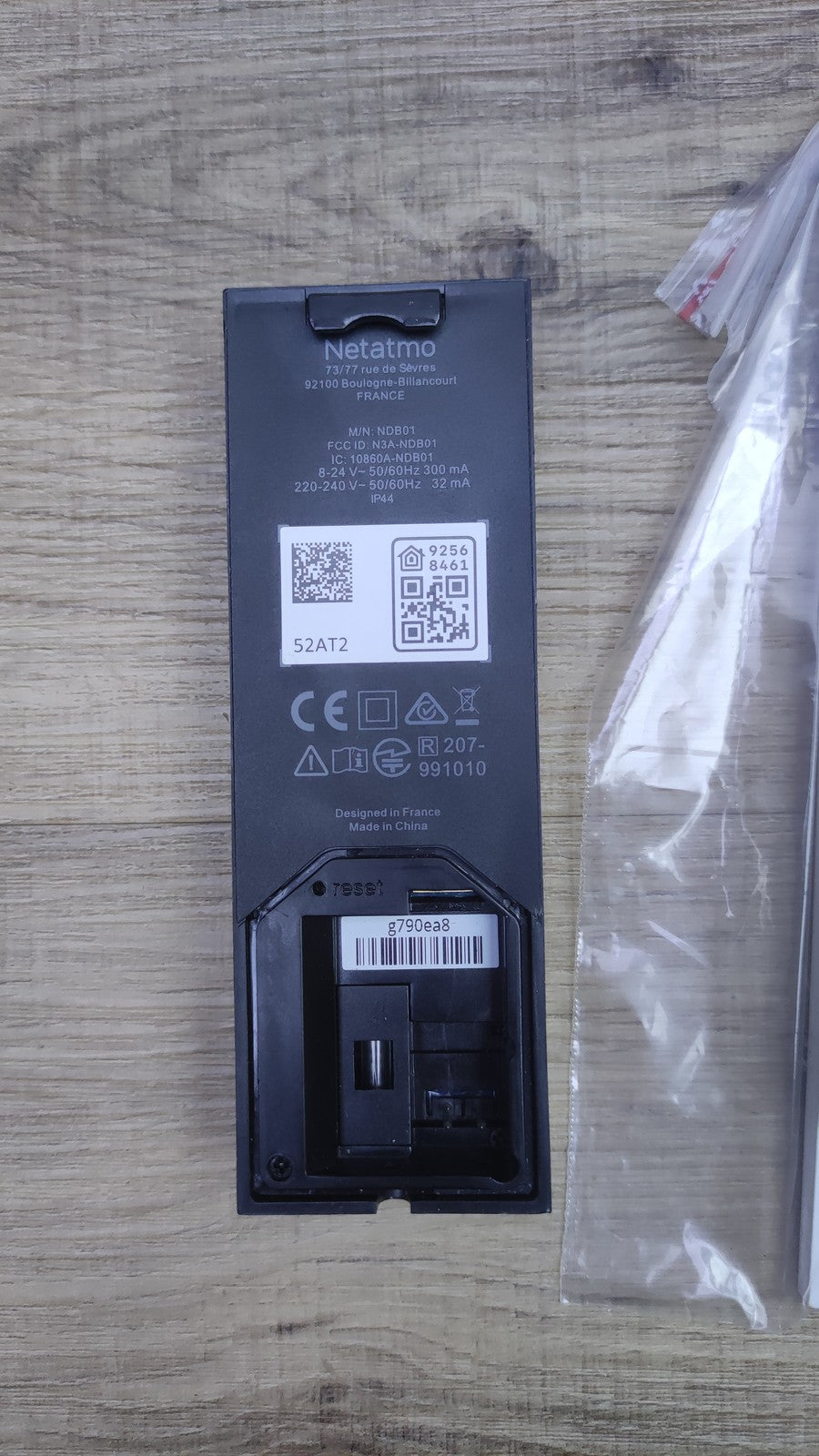 Netatmo Smarte Video-Türklingel mit Kamera, WLAN, 2-Wege-Audio, I34607