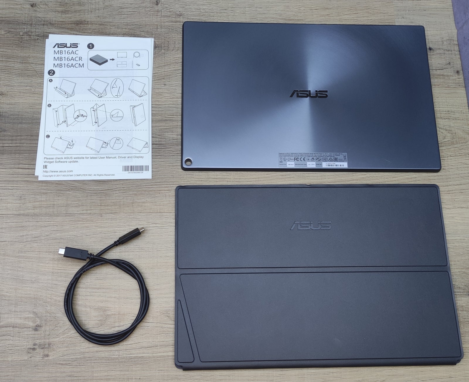 Asus Zenscreen Go MB16AP 15,6" tragbarer Monitor FHD 1920x1080 USB-C IPS-Panel