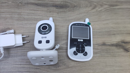 GHB Babyphone UU24, Monitor mit Kamera 2,4 GHz Nachtsicht, I38515