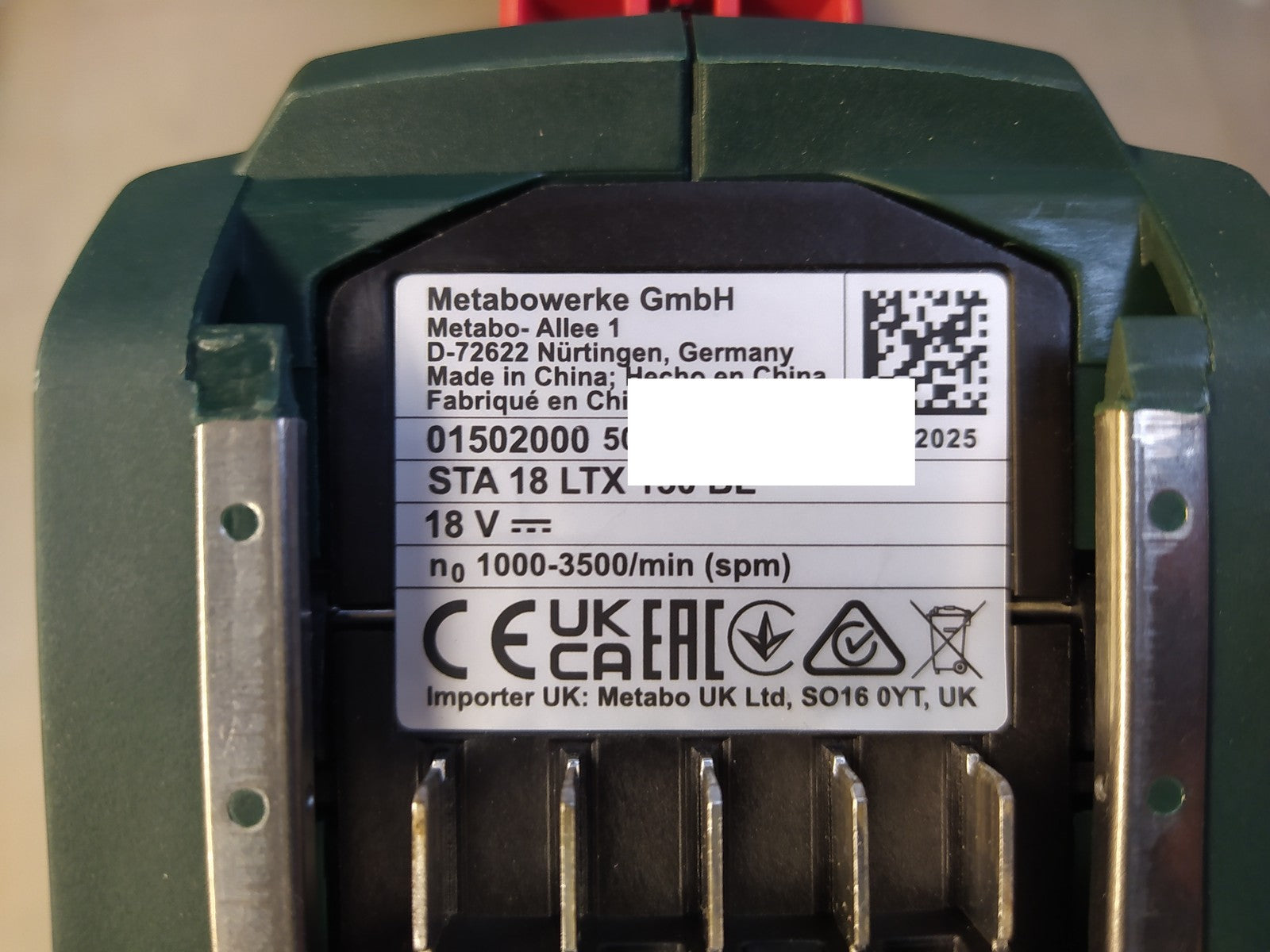 Metabo Akku-Stichsäge STA 18 LTX 150 BL SOLO, 18 V, 150 mm, I37624