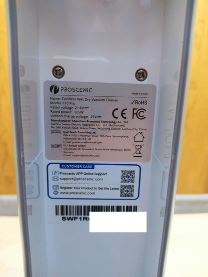 Proscenic F10 Pro Nass-/Trockensauger, I36246
