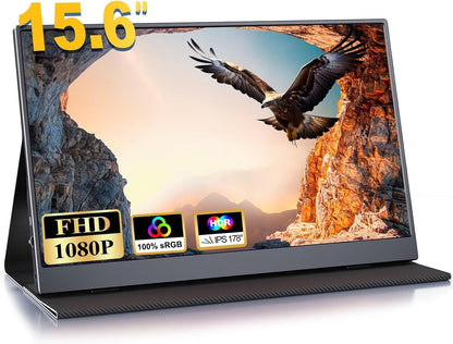 COOLHOOD GS156DM2-B Tragbarer Monitor 15.6" FHD 1920x1080 IPS Mini-HDMI USB-C
