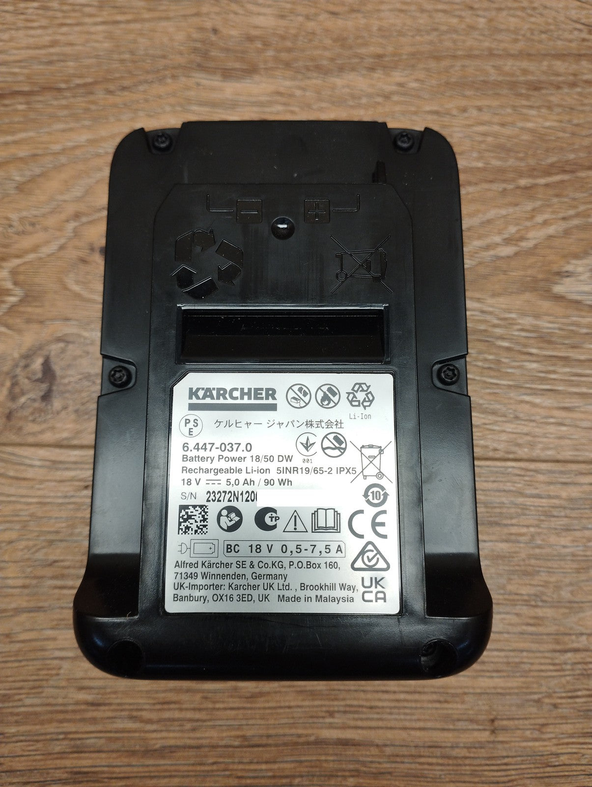 Kärcher 18V 5,0Ah Li-Ion Akku Power 18/50 DW (6.447-037.0), I39836
