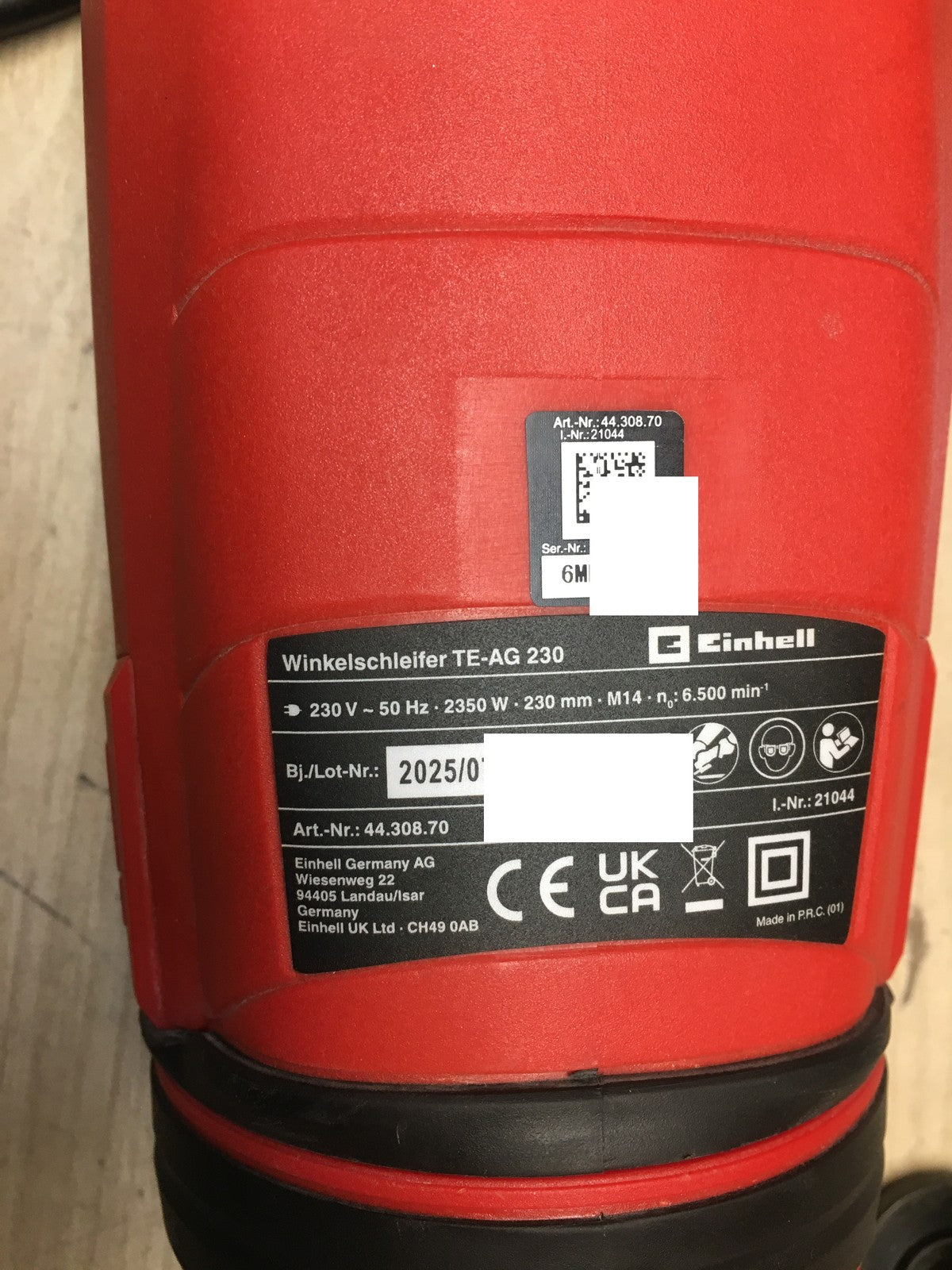 Einhell Winkelschleifer TE-AG 230, 2350 W, I40929
