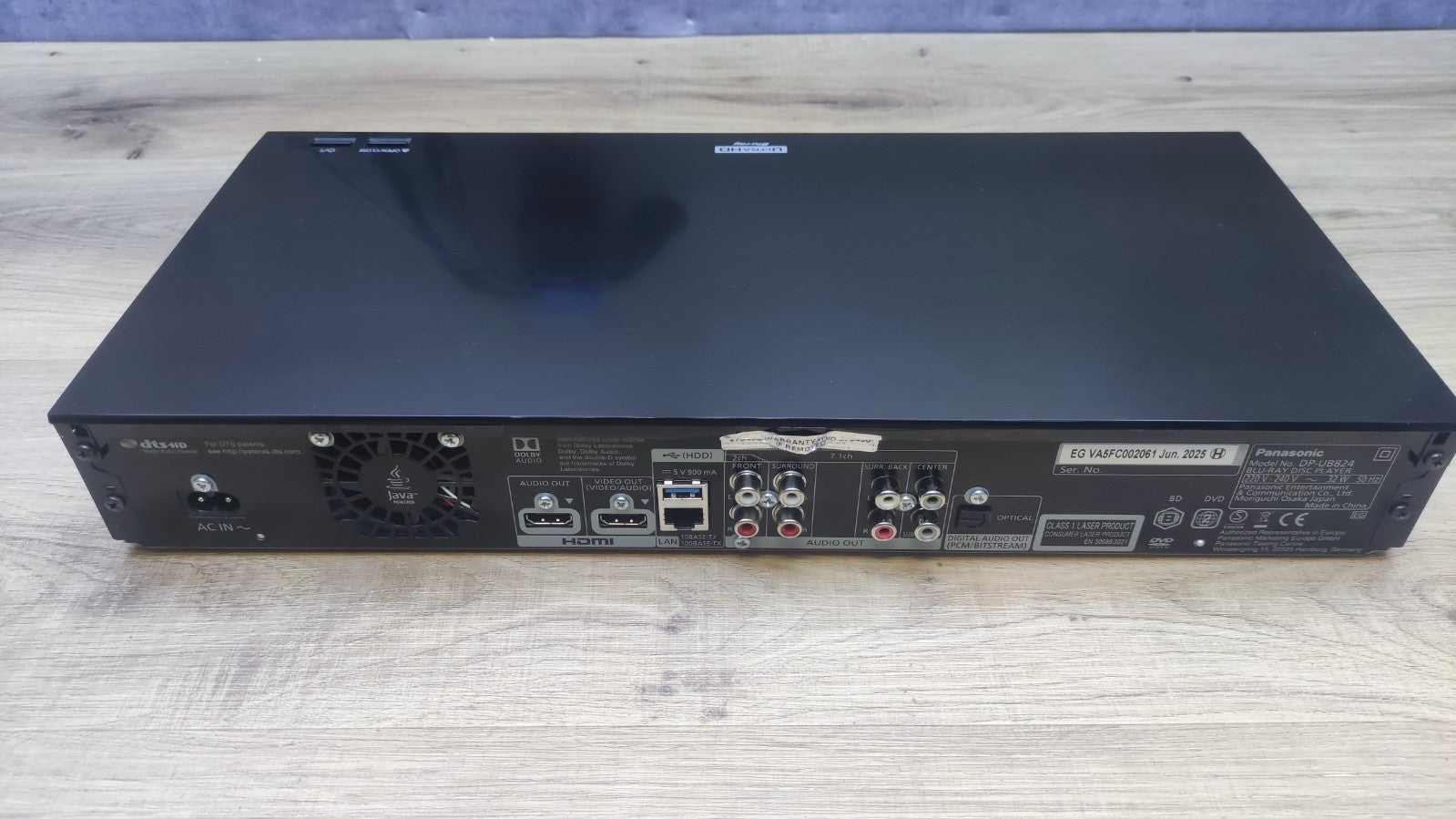 Panasonic DP-UB824 UHD Blu-ray Player I37780