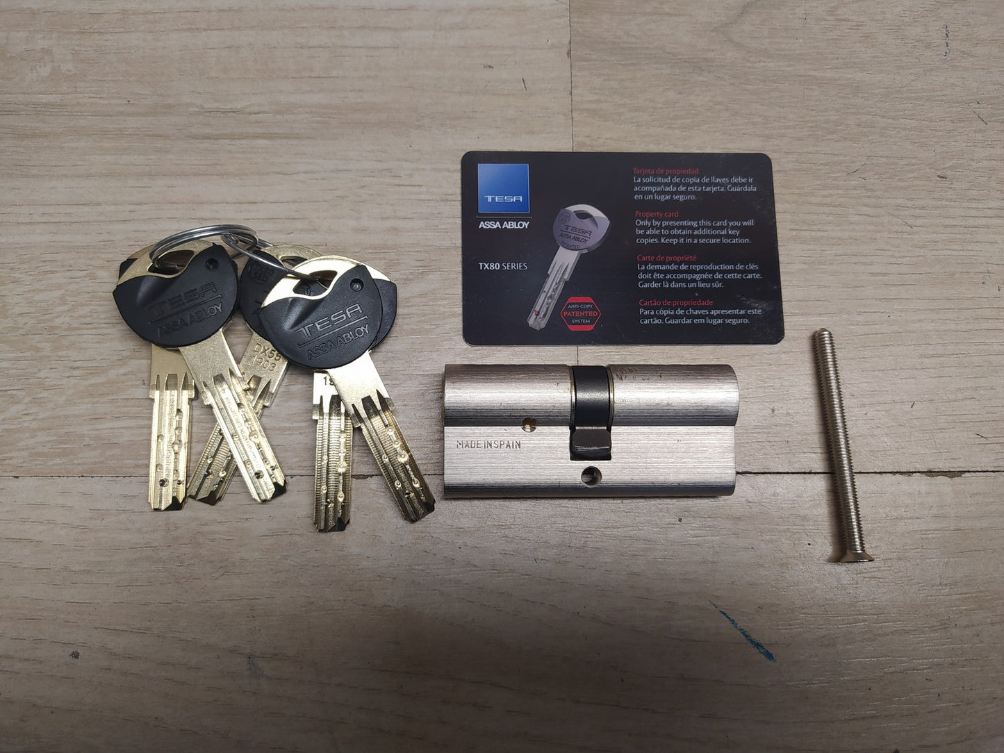 Tesa Assa Abloy TX853535N Europrofilzylinder TX80, 85 x 35 mm, I37023