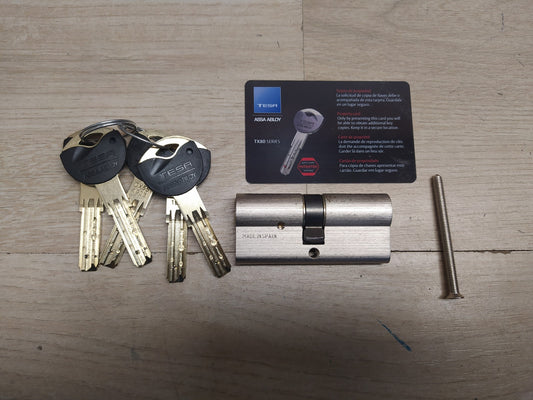 Tesa Assa Abloy TX853535N Europrofilzylinder TX80, 85 x 35 mm, I37023