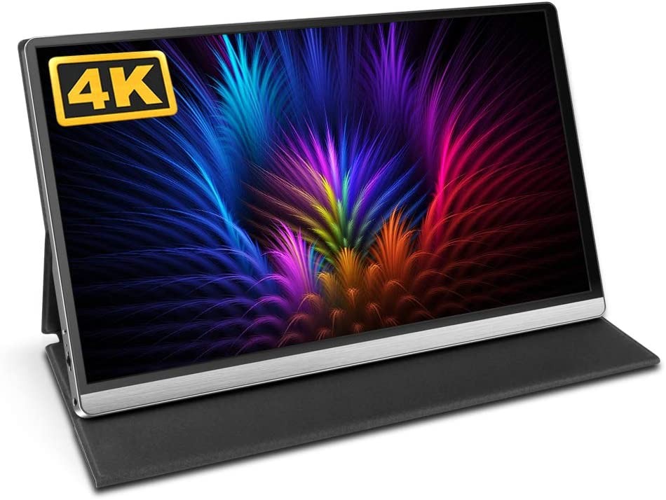 Uperfect Tragbarer 4K Gaming Monitor 15,6" Ultra HD 3840x2160 USB-C silber