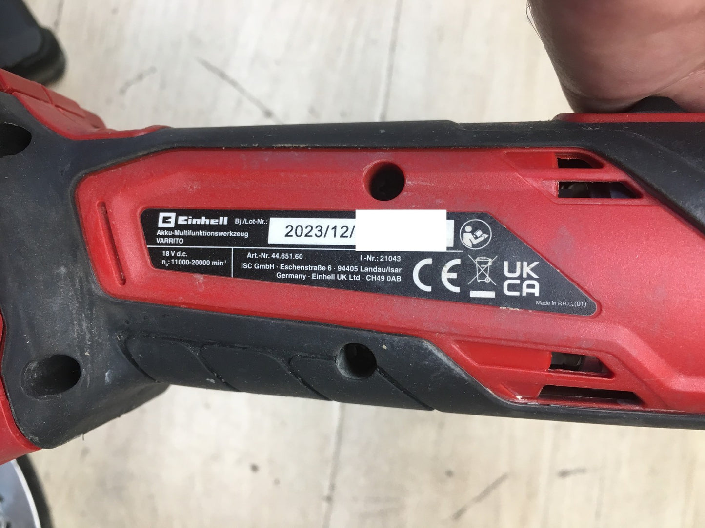 Einhell Varrito Akku-Multifunktionswerkzeug solo (4465160), I40047
