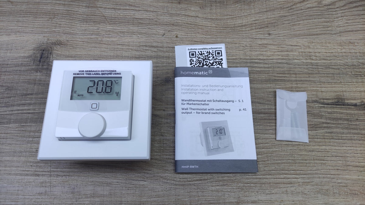 Homematic IP Funk-Wandthermostat HmIP-BWTH, Heizungssteuerung 150628A0, I41002