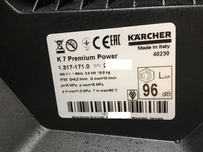 Kärcher 1.317-171.0 Hochdruckreiniger K 7 Premium Power, I38319